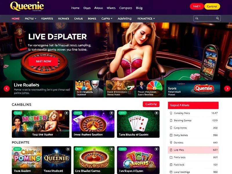 Welcome to Queenie.com, your premier destination for online gambling. Explore casino slots, sports betting, poker, and live dealer games with exclusive promotions and real money prizes. Sign up today for a seamless gaming experience.